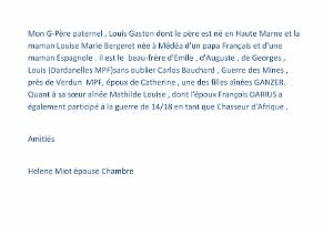 GUERRE 14-18 LOUIS GASTON MIOT MON GRAND PERE PATERNEL